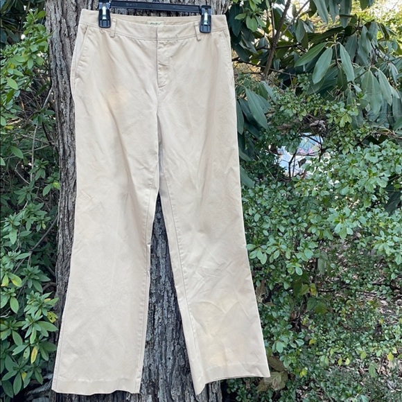 Eddie Bauer Mercer Fit Tan Cotton Khaki Pants 10 - Picture 5 of 11
